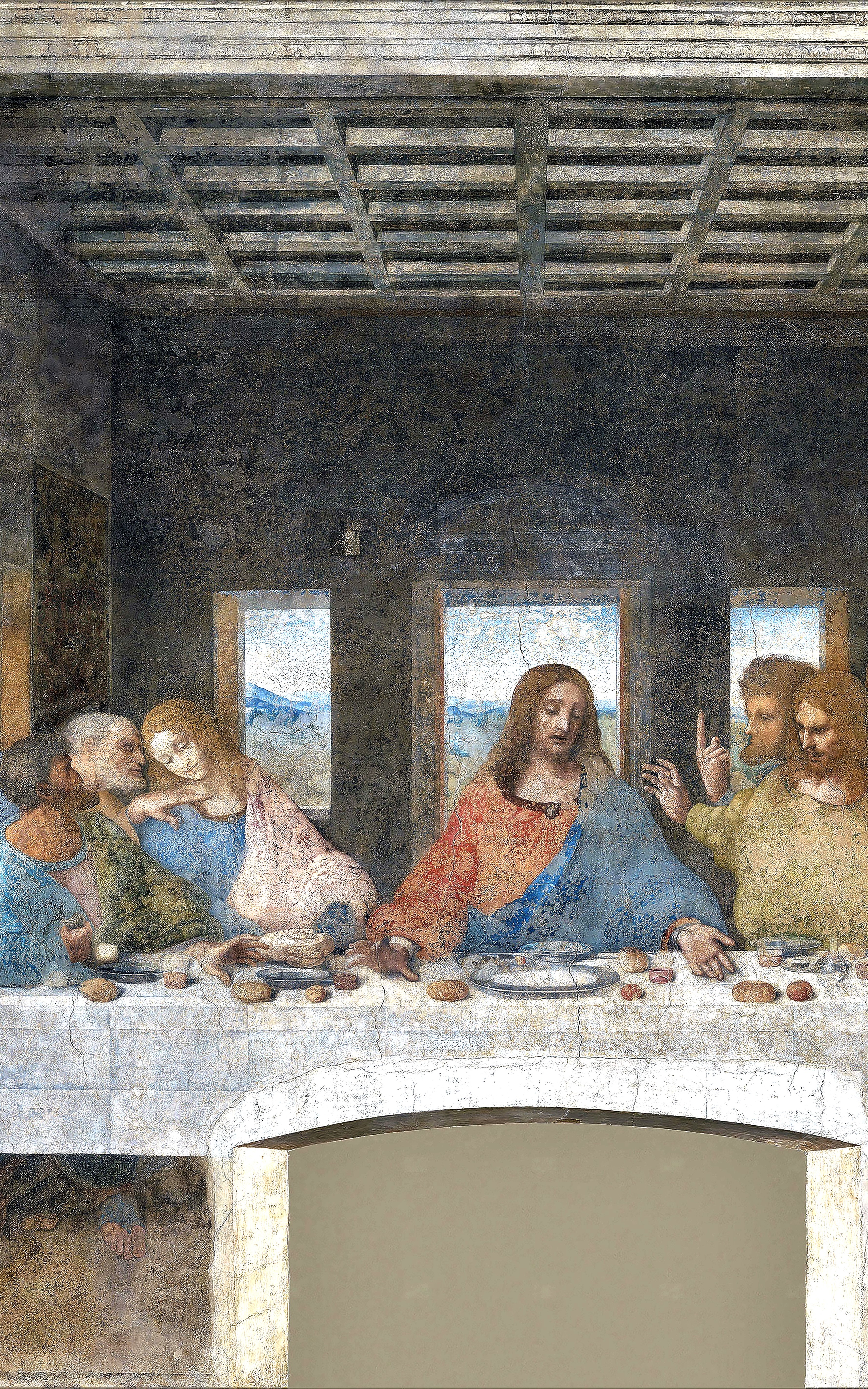 Leonardo da Vinci (1452-1519 Ita) Das Abendmahl Lukas 22, 14-23