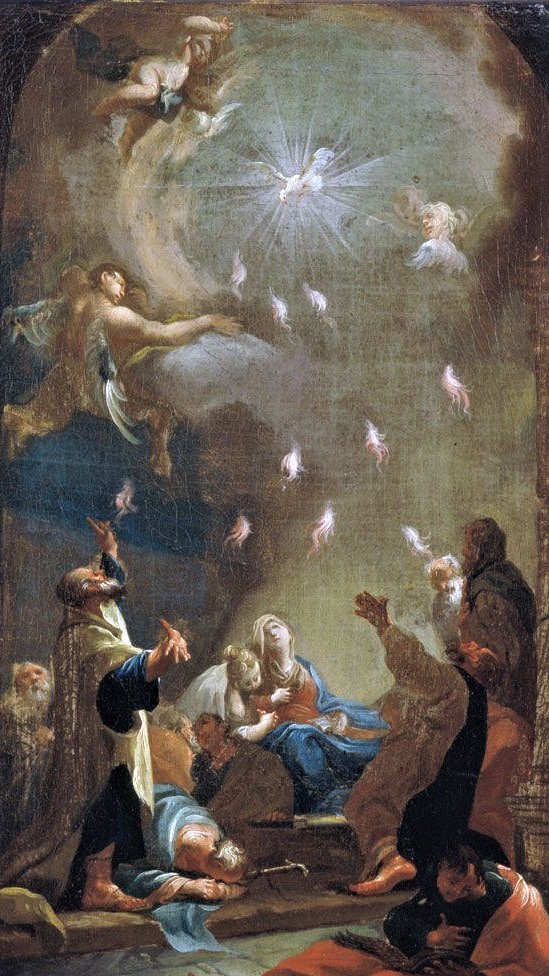 Joseph Ignatz Mildorfer  1719-1775 Öst Pfingsten Apg des Lukas 2. 1-13