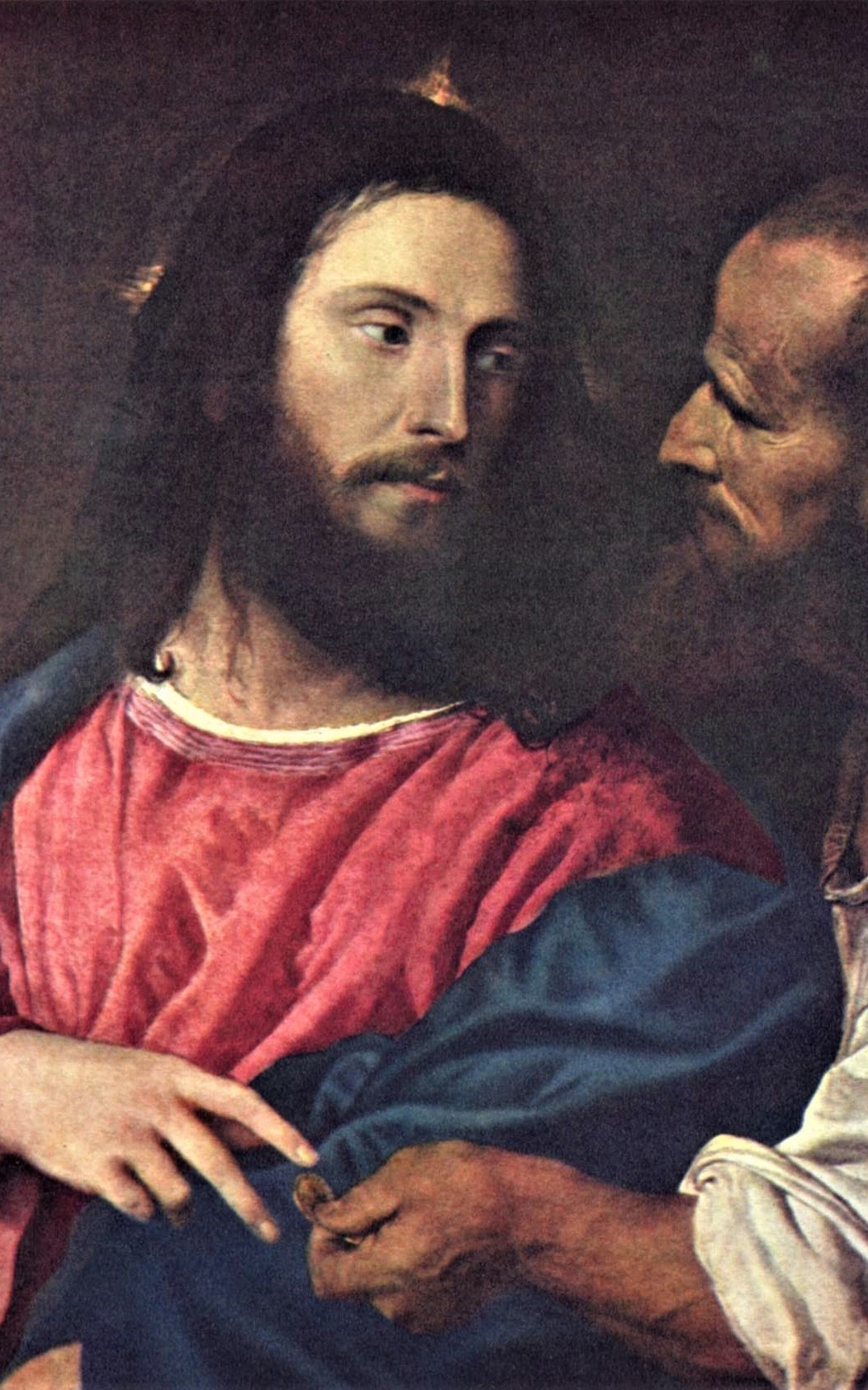 Tiziano Vecellio (Titian) (1490-1576  Ita) Der Zinsgroschen Lukas 20, 19-26